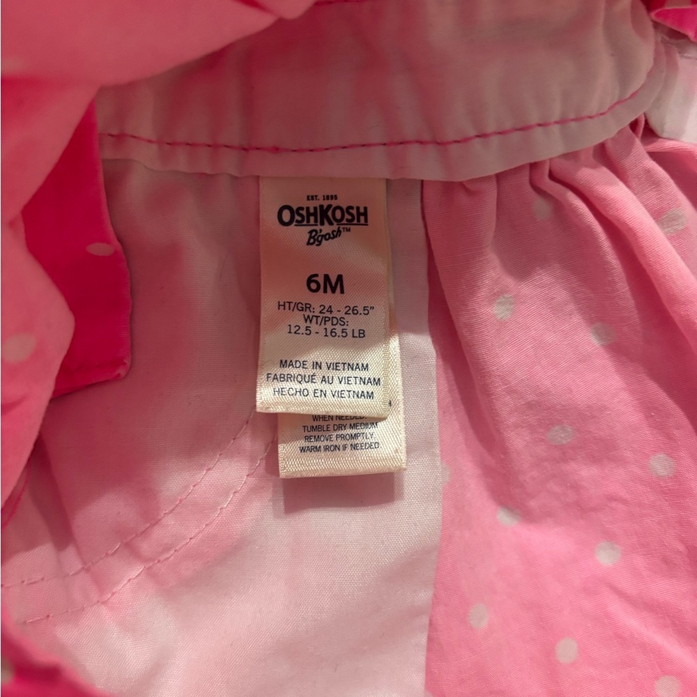 OshKosh B'gosh Pink Polka Dot Dress - Picture 3 of 4